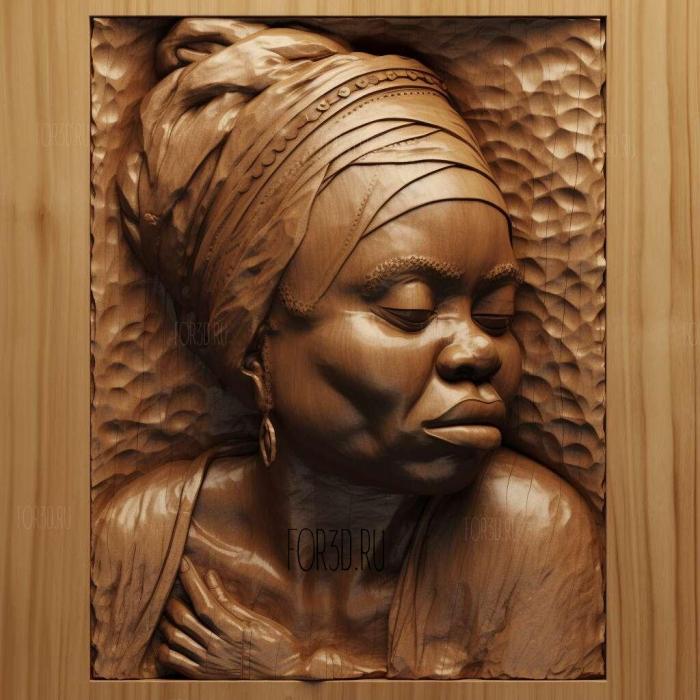 Tarana Burke 1 stl model for CNC